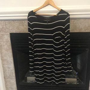 BCBG Long Striped Tunic